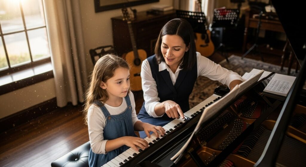 子どものとき、ピアノを習っていた