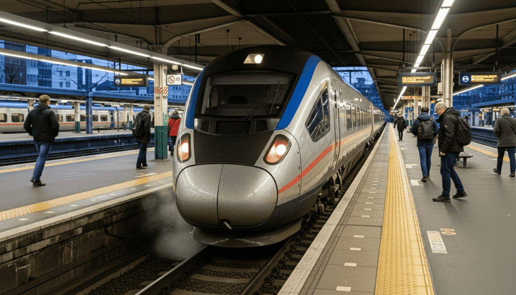 10分おきに電車が来る