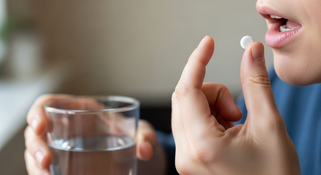 6時間おきに薬を飲む