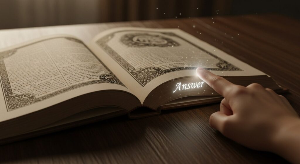 本の最後のところに答えがある