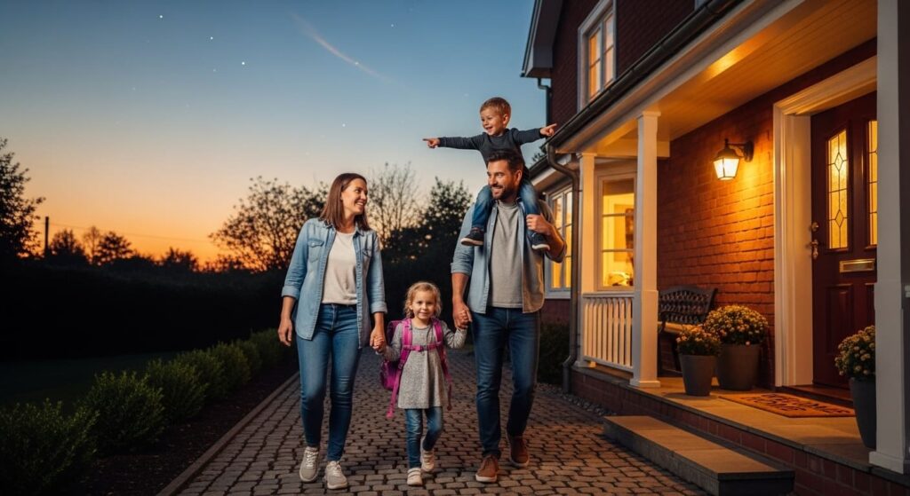 やっと家に着いた