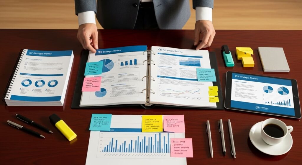 ようやく会議の資料が完成した