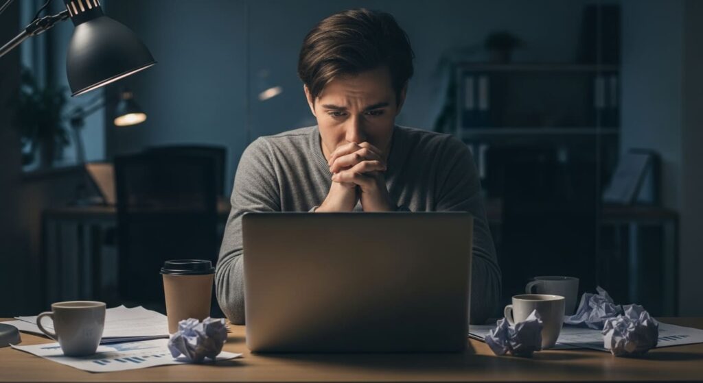 仕事がうまくいくか心配だ